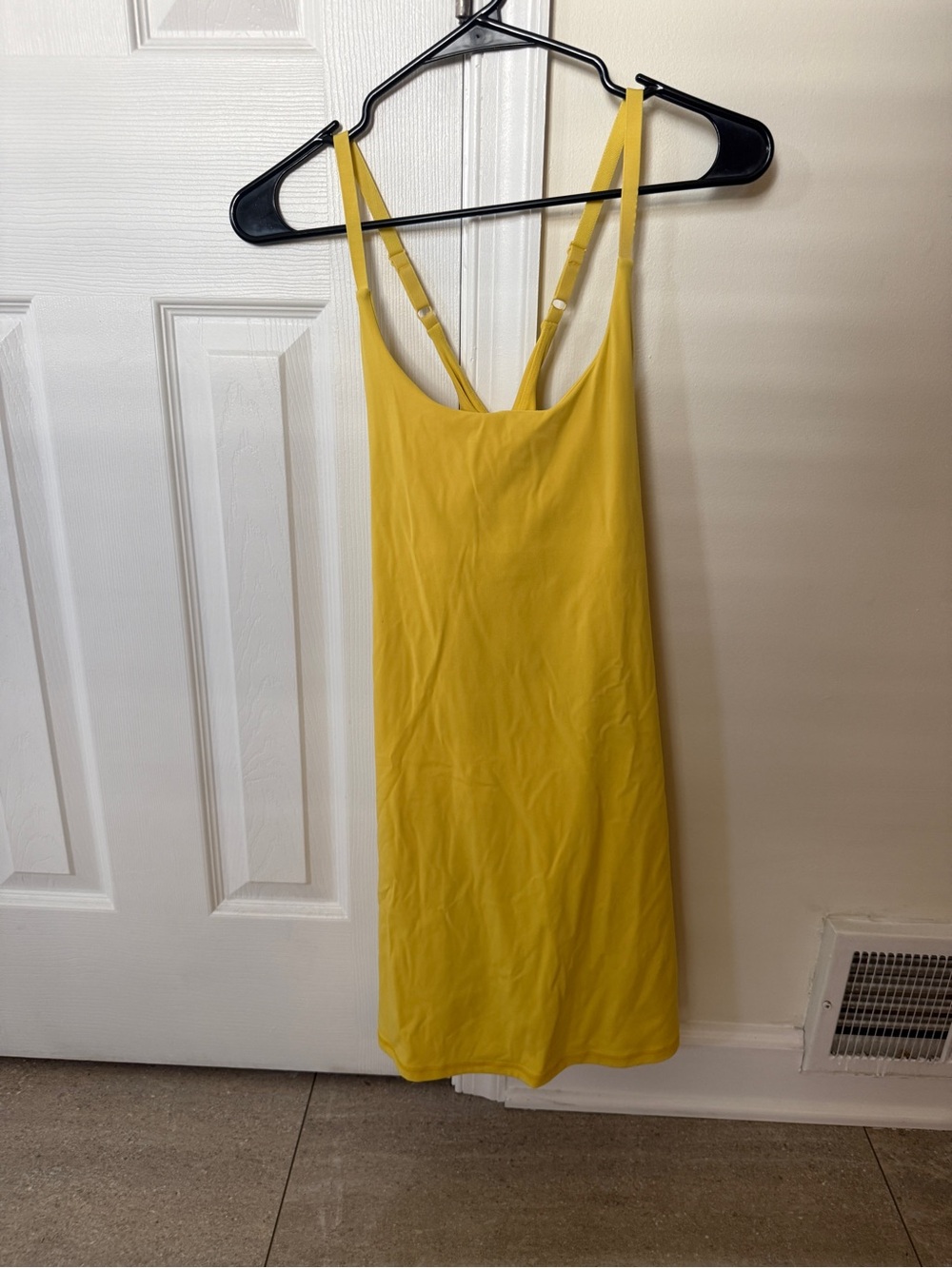 Bright Yellow Romper Dress with Adjustable Straps
